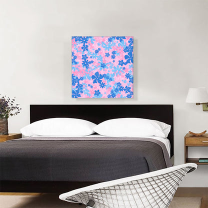 Baby Blue Pink Camo Camouflage Flowers Pattern
