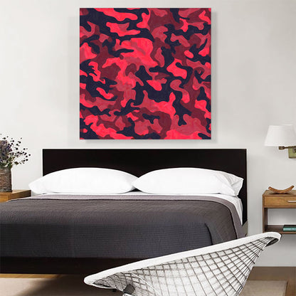 Berry Pink Black Maroon Camo Camouflage Pattern