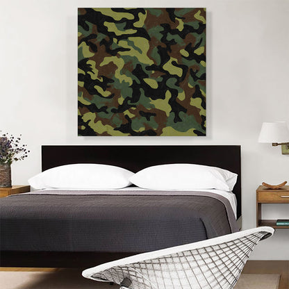 Army Green Black Brown Camo Camouflage Pattern