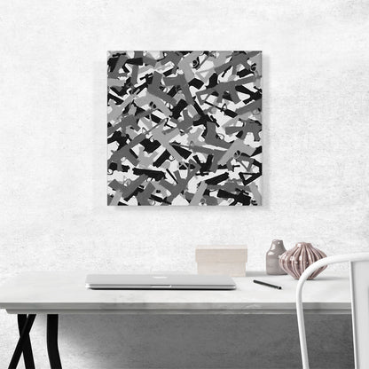 Black White Gray Camo Camouflage Machine Hand Gun Rifle Pattern