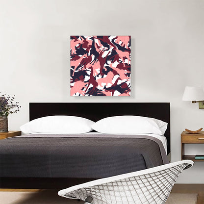 Maroon Pink Black Camo Camouflage Wild Jungle Animals Pattern