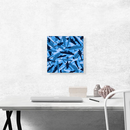 Navy Army Baby Blue Black Camo Camouflage Pattern