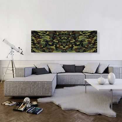 Army Green Black Brown Camo Pano Camouflage Pattern
