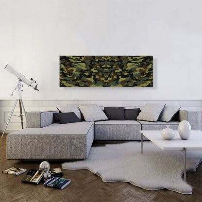 Army Green Black Brown Camo Pano Camouflage Pattern