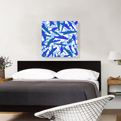 Navy Army White Baby Blue Camo Camouflage Pattern