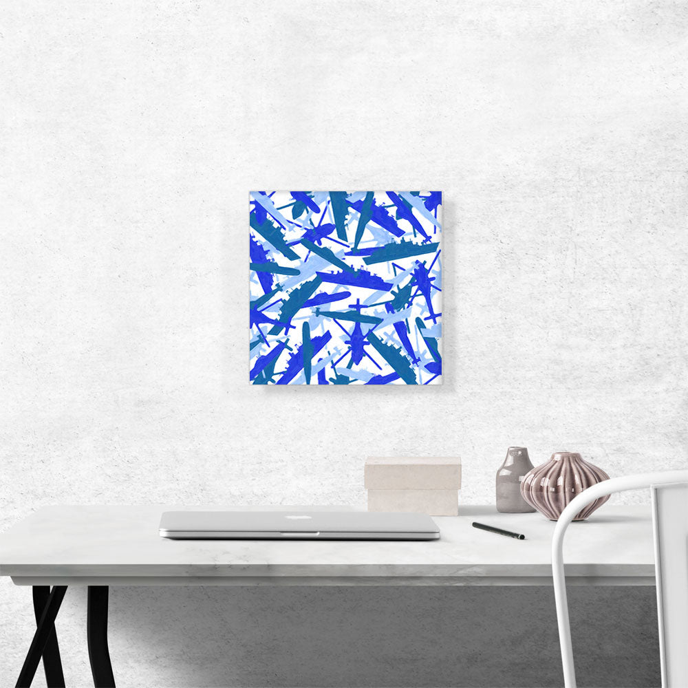 Navy Army White Baby Blue Camo Camouflage Pattern