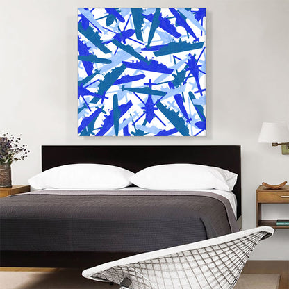 Navy Army White Baby Blue Camo Camouflage Pattern
