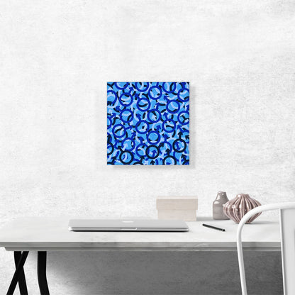 Navy Baby Blue Black Camo Camouflage Male Symbol Pattern