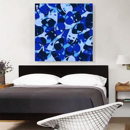 Navy Baby Blue Black Camo Camouflage Superhero Pattern Effect
