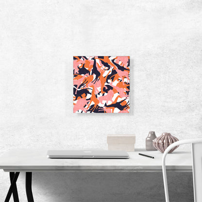 Pink Orange Black Camo Camouflage Wild Jungle Animals Pattern