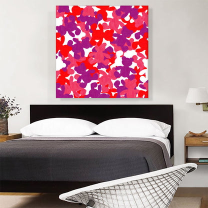 Pink Red Purple White Camo Camouflage Teddy Bear Pattern