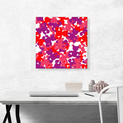 Pink Red Purple White Camo Camouflage Teddy Bear Pattern