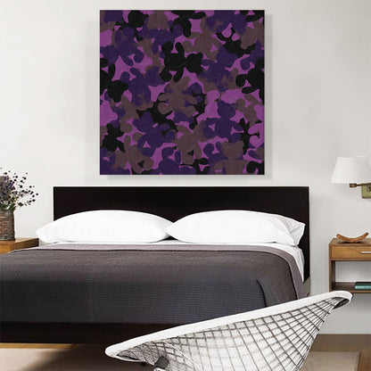 Purple Black Gray Camo Camouflage Teddy Bear Pattern