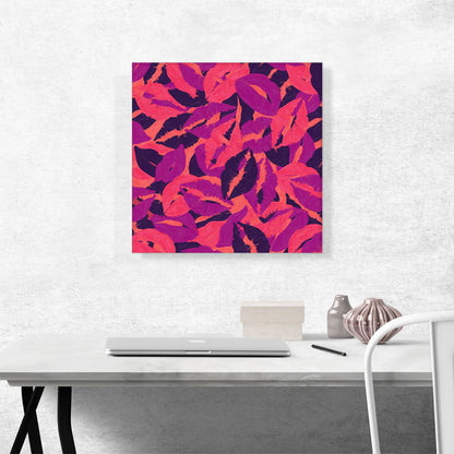 Purple Pink Orange Blue Camo Camouflage Lips Kiss Pattern
