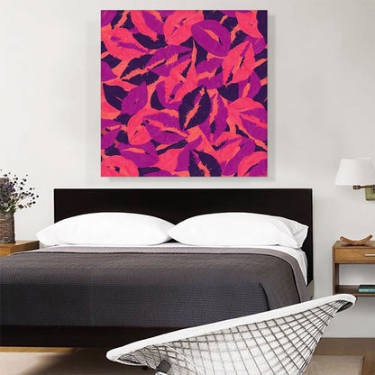 Purple Pink Orange Blue Camo Camouflage Lips Kiss Pattern