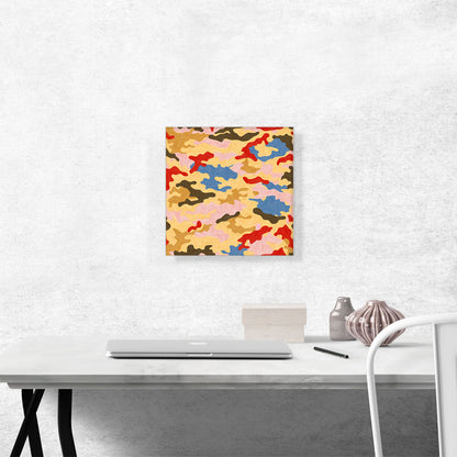 Red Brown Olive Green Pink Camo Camouflage Pattern
