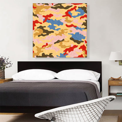Red Brown Olive Green Pink Camo Camouflage Pattern
