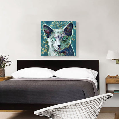 Russian Blue Cat Breed Aqua