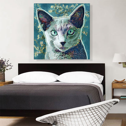 Russian Blue Cat Breed Aqua