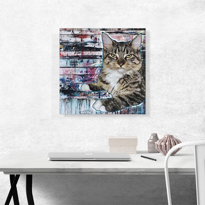 American Bobtail Cat Breed Graffiti