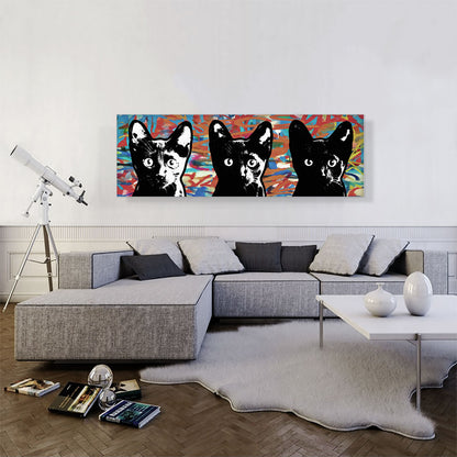 Bombay Cat Breed Graffiti Panoramic