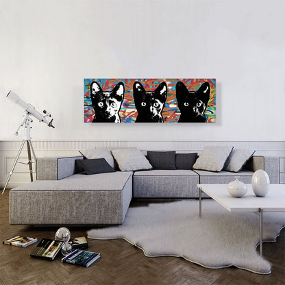 Bombay Cat Breed Graffiti Panoramic