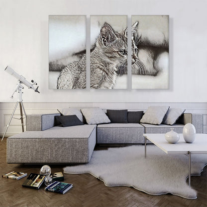 Abyssinian Cat Breed Sketch