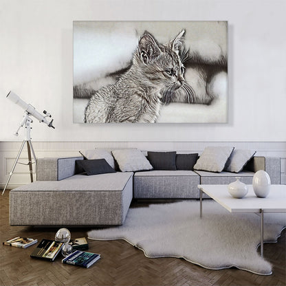 Abyssinian Cat Breed Sketch