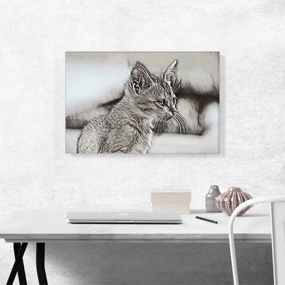 Abyssinian Cat Breed Sketch