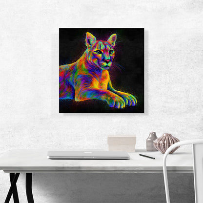 Cougar Colorful Animal