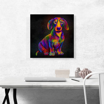 Dachshund Colorful Animal Dog