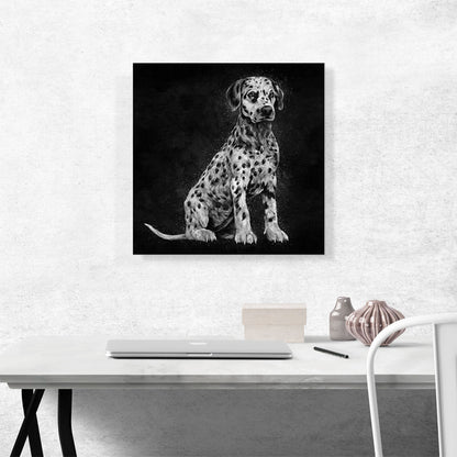Dalmatian Dog Puppy Spots Black White Spots