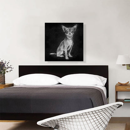 Chihuahua Mexican Dog Black White