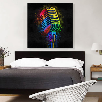 Colorful Microphone Square