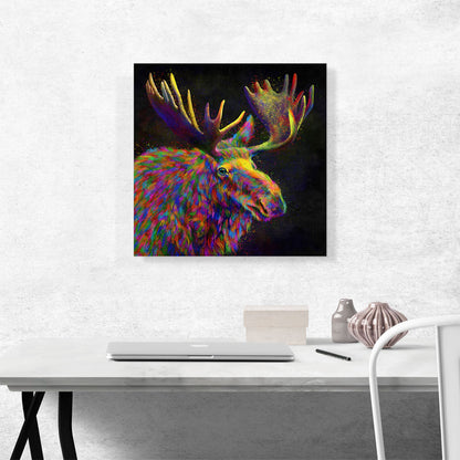 Bull Moose Elk Antlers