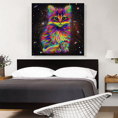 Cute Kitten Cat Space Galaxy