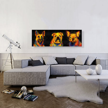 German Shepherd French English Bulldog Dog