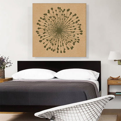 Dandelion Olive Beige Brown Square
