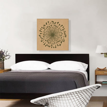Dandelion Olive Beige Brown Square
