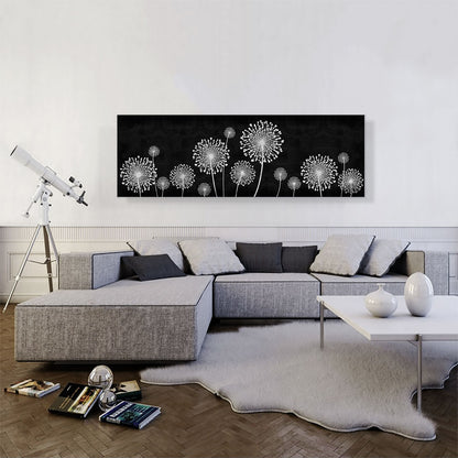 Dandelion Black and White Panoramic