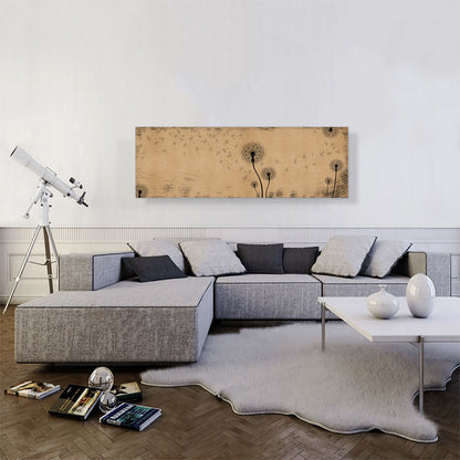 Dandelion Brown Beige Panoramic