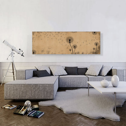 Dandelion Brown Beige Panoramic
