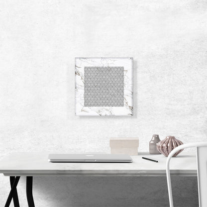 Art Deco Geometric Diamond Design on White