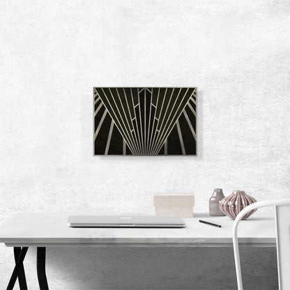Art Deco Geometric Gray Black