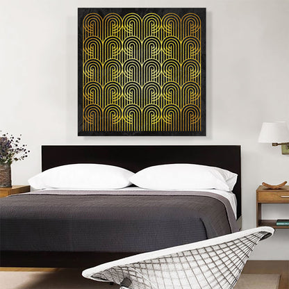 Art Deco Geometric Yellow Design