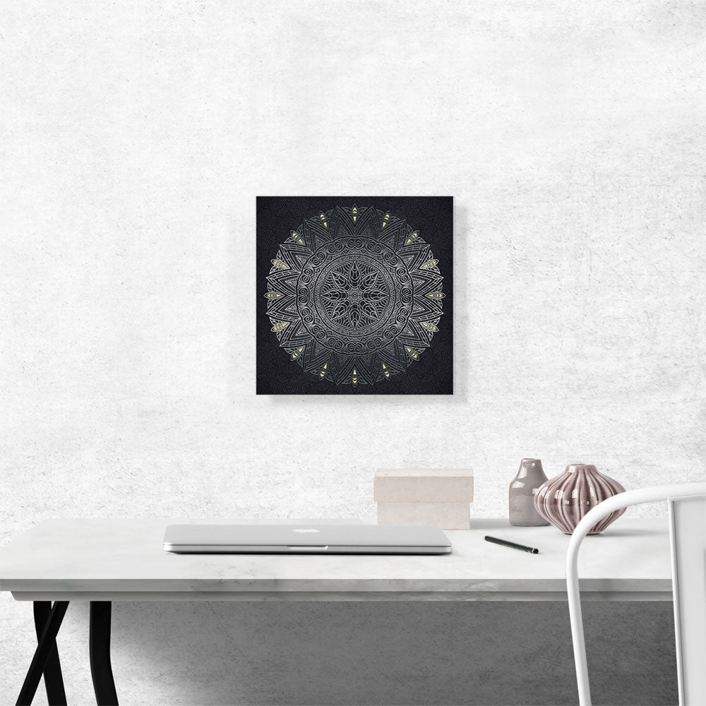 Art Deco Mosaic Design on Black