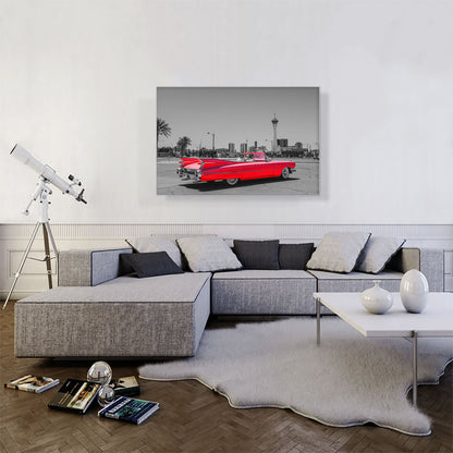 Red Vintage American Car