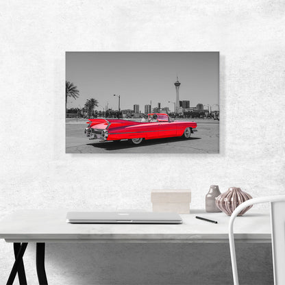Red Vintage American Car