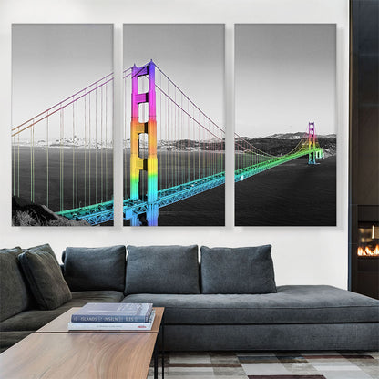 San Francisco Golden Gate Bridge Rainbow Gay