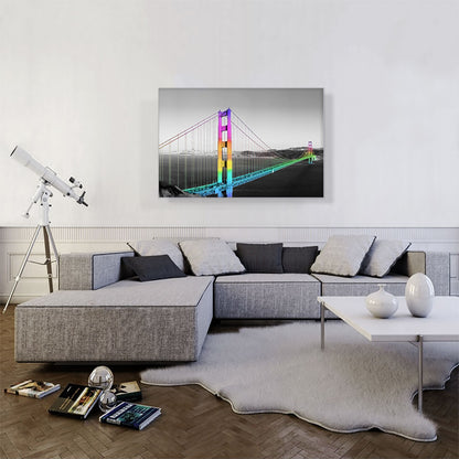 San Francisco Golden Gate Bridge Rainbow Gay